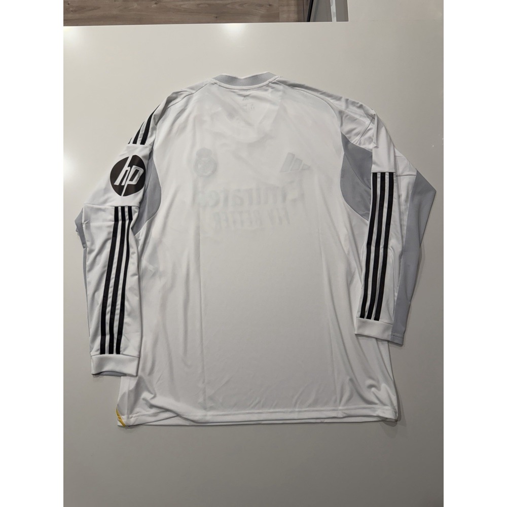 Adidas Real Madrid 24/25 Home Jersey Long Sleeve Mens XL White JN8884 NWT - Picture 2 of 14